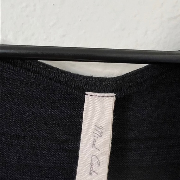 Blue/Black Flowy Drape Blouse - Picture 8 of 9